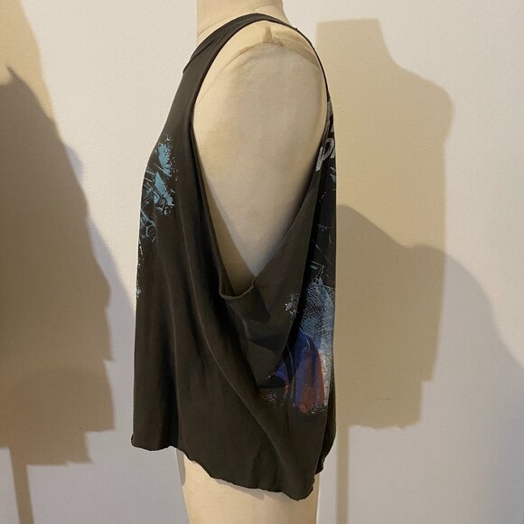 Vintage ZZ top Recycler world tour cut off Tee tshirt - Picture 2 of 8